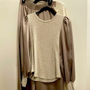 FIFTEEN TWENTY Bishop Sleeve Top NWT